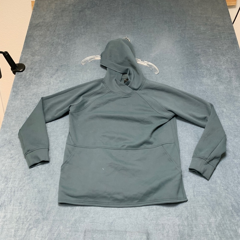 32 Degrees Heat Hoodie Mens Medium Gray Kangaroo Pockets Outdoor Raglan Sleeve